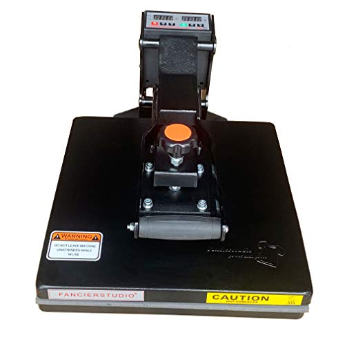 Fancierstudio Power Heat Press 15X15 Sublimation Rhinestone Heat Press T-Shirt Heat Press New Model FS15x15A RB