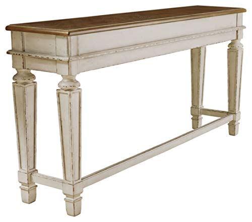 Signature Design by Ashley - Realyn Dining Bar Table - Antique White
