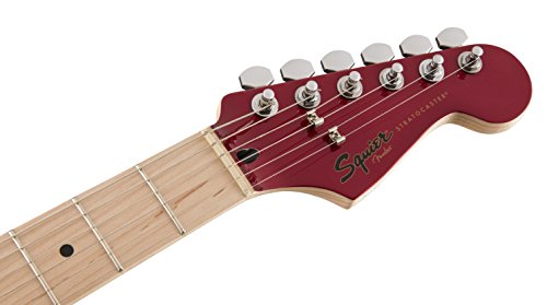 Squier by Fender Contemporary Stratocaster Electric Guitar - HH - Maple Fingerboard - Dark Metallic Red