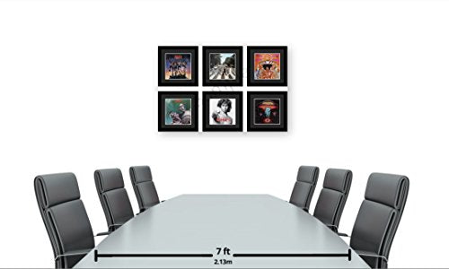 Creative Picture Frames 15" x 15" LP Vinyl Cover Record Frame Display with Black Mat, Cover Insert, Glass and Wall Hanger (12-Pack)