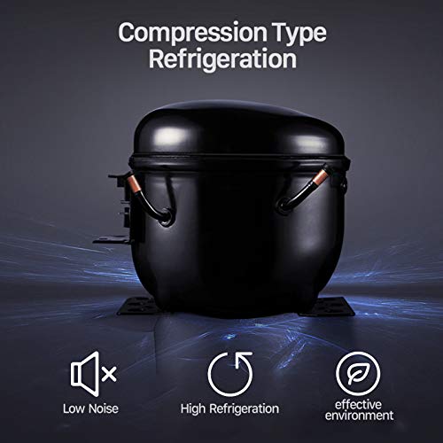 KUPPET 150-Can Beverage Cooler and Refrigerator, Small Mini Fridge for Home, Office or Bar with Glass Door and Adjustable Removable Shelves,Perfect for Soda Beer or Wine, Stainless Steel, 4.5 Cu.Ft.