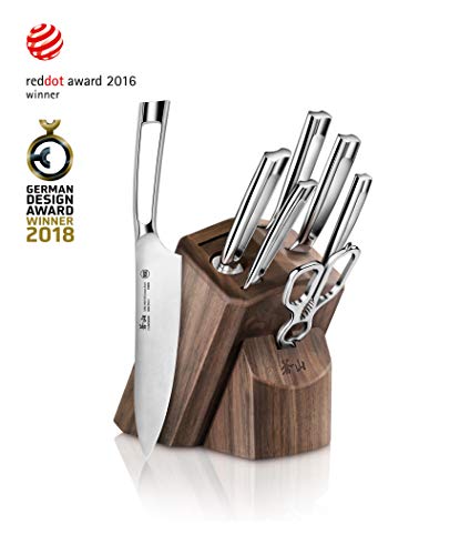 Cangshan N1 Series 1022612 German Steel Forged 8-Piece Knife Block Set, Walnut