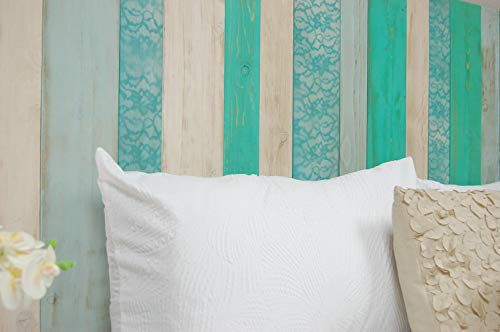 Serenity Mix Headboard Full Size, Hanger Style, Handcrafted. Mounts on Wall. Easy Installation.