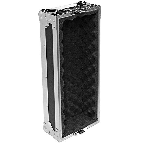 Seismic Audio - SATAC4U - Heavy Duty 4 Space ATA Rack Case - 4U PA DJ Amplifier Flight Road Case - Pro Audio DJ Rack