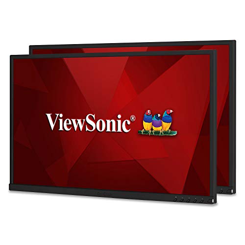 ViewSonic VG2448_H2 24 Inch Dual Pack Head-Only IPS 1080p Monitors with HDMI DisplayPort USB for Home and Office