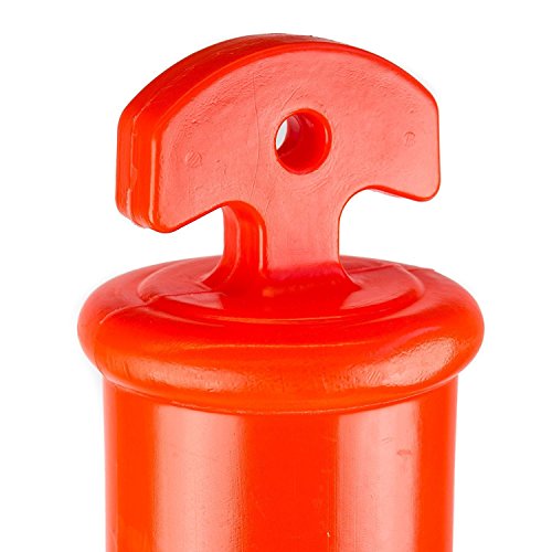 (Pack of 10) RK DPOST2T Polyethylene Portable Delineator Post Replacement, 42" Height (Post Only, Orange)