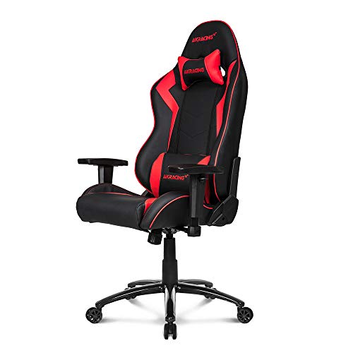 AKRacing Core Series SX Gaming Chair with High Backrest, Recliner, Swivel, Tilt, Rocker and Seat Height Adjustment Mechanisms with 5/10 Warranty - Red