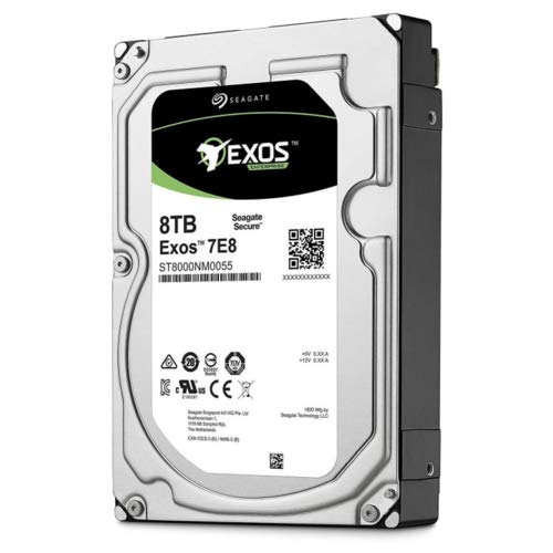 Seagate Exos 7E8 8TB Internal Hard Drive HDD – 3.5 Inch 6Gb/s 7200 RPM 256 MB Cache for Enterprise, Data Center – Frustration Free Packaging (ST8000NM0055)