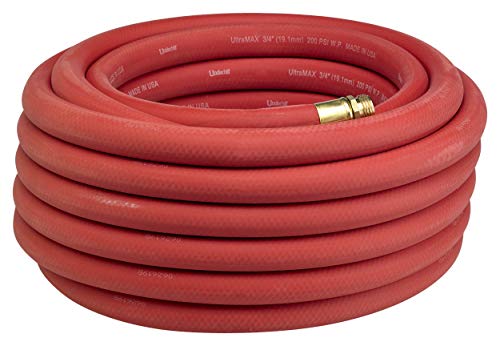 Underhill H75-100R 3/4" UltraMax Heavy Duty Commercial Hose, 100' Length, Red
