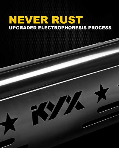 KYX Bull Bar for 2004-2021 Ford F150 Expedition/2003-2014 Navigator, Pickup Truck 3" Brush Grille Guard with Removable Skid Plate Off-Road Front Bumper, Black