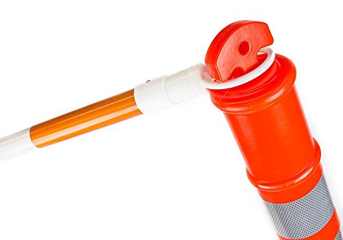 (Pack of 10) RK DPOST2T Polyethylene Portable Delineator Post Replacement, 42" Height (Post Only, Orange)