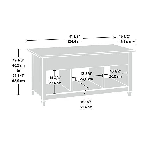 Sauder Edge Water Coffee Table, Auburn Cherry finish