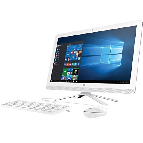2018 Flagship HP 21.5in Full HD IPS All-in-One Desktop - Intel Pentium Quad-Core J3710 8GB RAM 256GB SSD Win 10 -White