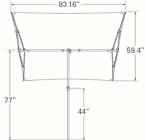 SimplyShade Capri Patio Umbrella in Antique Beige