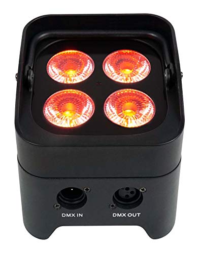 (2) Rockville BEST PAR 50 Rechargeable Par Wash Lights Wireless DMX+RGBWA+UV+Bag