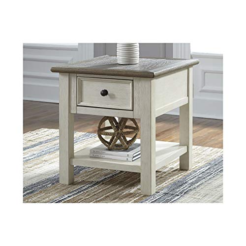 Signature Design by Ashley Bolanburg Rectangular End Table Two-tone