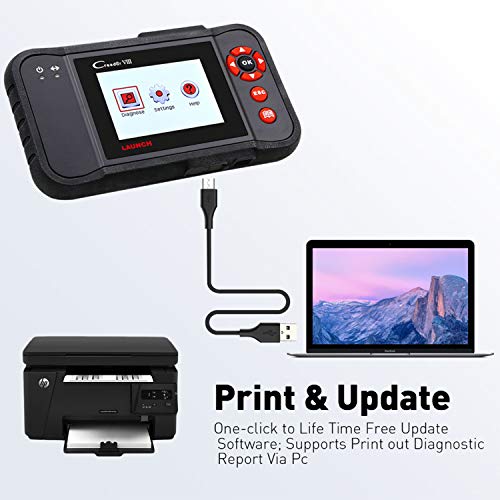 LAUNCH Creader VIII OBD2 Scanner Engine/ABS/SRS/Transmission with EPB SAS Oil Reset (VIII)