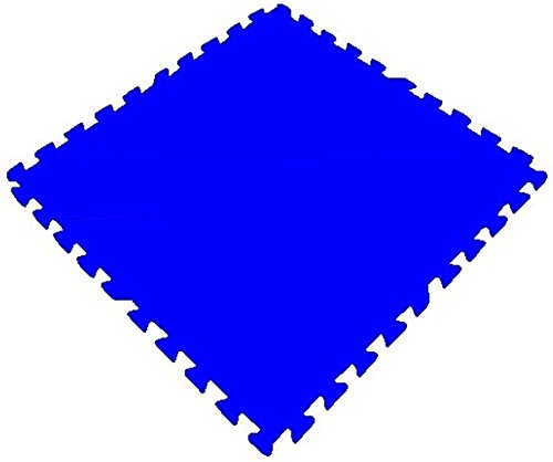 Get Rung Fitness Mat with Interlocking Foam Tiles for Gym Flooring. Excellent for Pilates, Yoga, Aerobic Cardio Work Outs and Kids Playrooms. Perfect Exercise Mat(Blue, 1008SQFT)