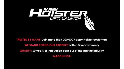 Harken - Cargo Box Overhead Garage Storage Hoist, Self-Leveling, Safe Anti-Drop System, Easy One-Person Operation, Smart Garage Organization