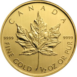1979 CA - Present Canada 1/2 oz Gold Maple Leaf (Random Year) 1/2 OZ About Uncirculated