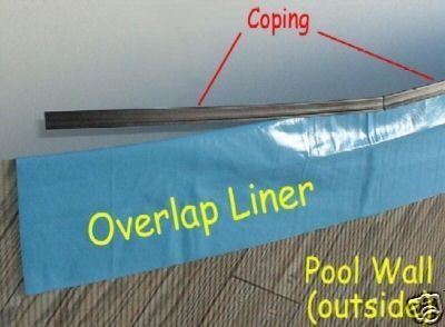 15x30 Pool Liner for Above Ground Swimming Pools - Underwater Sea Turtles and Reef - 15 Foot by 30 Foot Overlap Oval Swimming Pool Liner - 25 Gauge Vinyl - Turtle Bay Pattern Oval Swimming Pool Liner