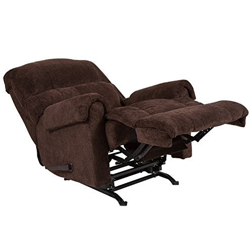 Flash Furniture Contemporary Kelly Chocolate Super Soft Microfiber Rocker Recliner