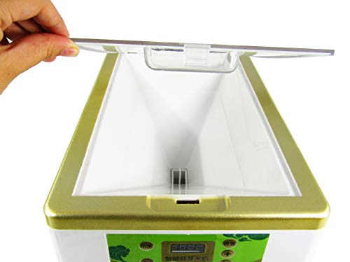 KUNHEWUHUA Household Paddy Rice Husking Machine Electric Paddy Rice Huller Rice Peeling Machine Intelligent Brown Rice Sheller Milling Machine Automatic Rice Dehuller 100-120V