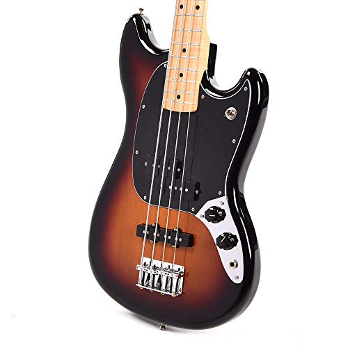 Fender Offset Series Mustang Bass PJ MN 3-Color Sunburst w/3-Ply Black Pickguard (CME Exclusive)