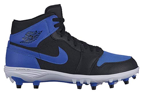 Nike Jordan 1 TD MID Mens Soccer-Shoes AR5604-041_10 - Black/Royal-Royal-White