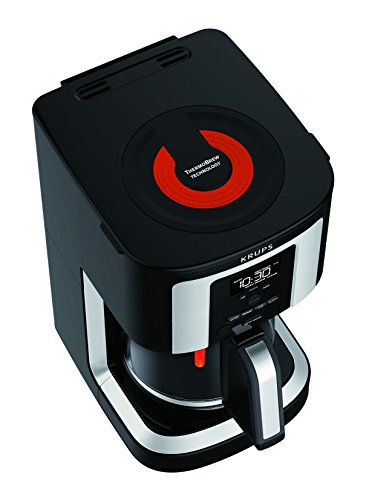 KRUPS, EC322, 14-Cup Programmable Coffee Maker, Professional Permanent Gold-Tone, Thermobrew Technology, Black
