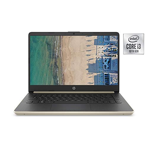 2020 HP 14 Inch Laptop Intel Dual-Core i3-1005G1 8GB RAM 128GB M2 SSD Win 10 Gold+Wireless Mouse