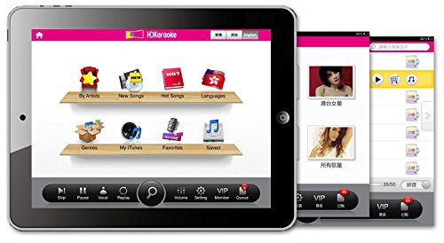 HDKaraoke HDK Box 2.0 Internet Enabled Karaoke Machine With 2 Mics, White