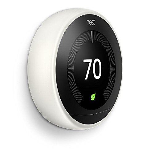 Nest (T3007ES) Learning Thermostat 3rd Gen, Stainless Steel with Deco Gear 2 Pack Wifi Smart Plug