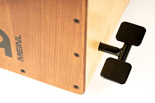 Meinl Cajon Box Drum with Pedal Activated Snare - NOT MADE IN CHINA - American White Ash Frontplate / Baltic Birch Body, Snarecraft Professional, 2-YEAR WARRANTY (SCP100AWA)