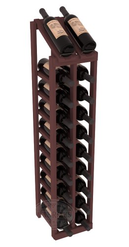 Wine Racks America Pine 2 Column 10 Row Display Top Kit. Walnut Stain