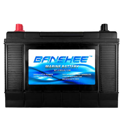 12V 105Ah Replacement Deep Cycle Marine Battery Group 31 for Boats
