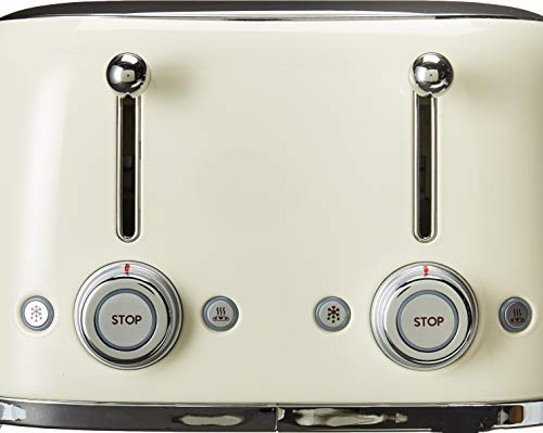 Smeg 4 Slot Toaster Cream TSF03 CRUS