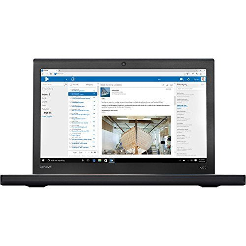 2018 Lenovo ThinkPad X270 12.5in FHD IPS 1080P Laptop Computer (Intel Core i7-7500U 2.7GHz) Win-10 Black
