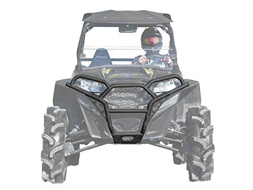 SuperATV Sport Front Brush Guard Bumper for Polaris RZR 570 (2012+) - Wrinkle Black