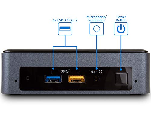Intel NUC 8i7BEK Mini Desktop, Intel Quad-Core i7-8559U Upto 4.5GHz, Black