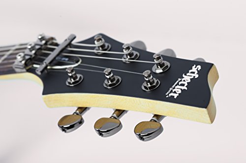 Schecter 6 String Solid-Body Electric Guitar, Aged Black Satin (3661)