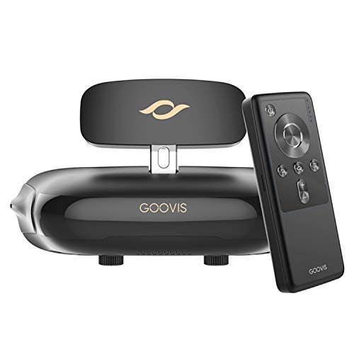Goovis VR Headset 3D Cinema Headset 3D Viewer 3D Theater Goggles FPV for Dji Drones with Controller Support 4K Blu-ray Player Compatible