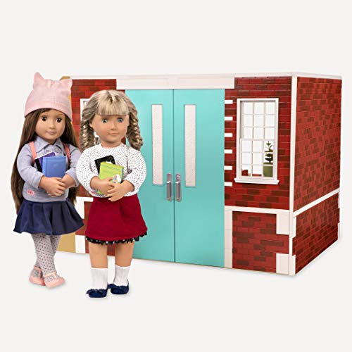 Our Generation Awesome Academy School Set - 76Piece Set, Compatible with 18" Dolls, Brown/A BD37330