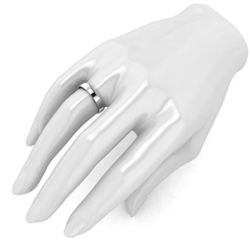 LANDA JEWEL Unisex 14k Yellow Gold 4mm Light Court Shape Comfort Fit Polished Wedding Ring Plain Band (6)