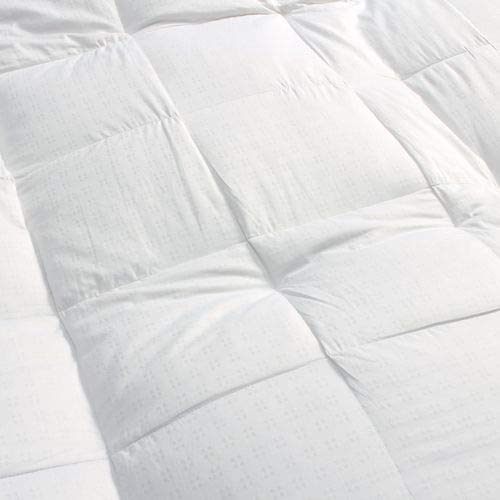 Allied Essentials Luxe 100% Cotton White Down and Goose Featherbed Mattress Topper, Queen