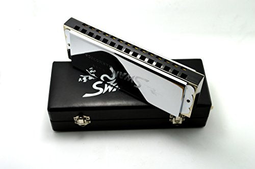 BASS Harmonica, Swan, 29 holes, professional harmonica, WBS