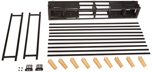 AmazonBasics Premium Foldable Mattress Foundation/Box Spring with Steel Slats and Wood Legs, Tools-free Assembley, King