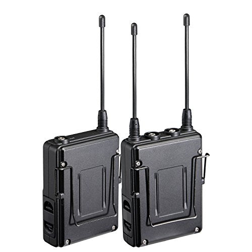 UHF Dual Wireless Microphone Smartphone Saramonic 96Channel Lavalier Mic System 2Transmitters