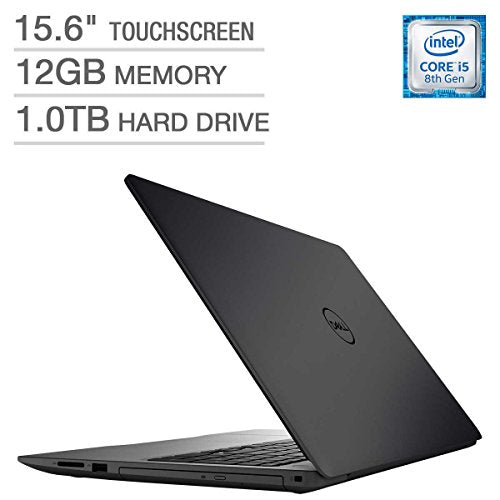 2018 Dell Inspiron 15.6in Full HD IPS Touchscreen Laptop, Quad-Core i5-8250U Up To 3.4GHz 12GB DDR4 Win 10 - Black