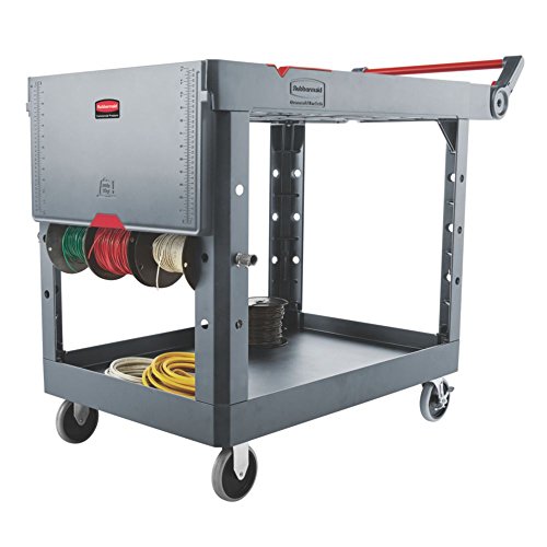 Rubbermaid Commercial Products 1997208 Heavy Duty Adaptable Utility Cart, Black, Medium, 51.47" Height, 36.00" Width